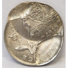 AUSTRALIA 1948 . SIXPENCE . ERROR . TRIPLE STRIKE . BROCKAGE